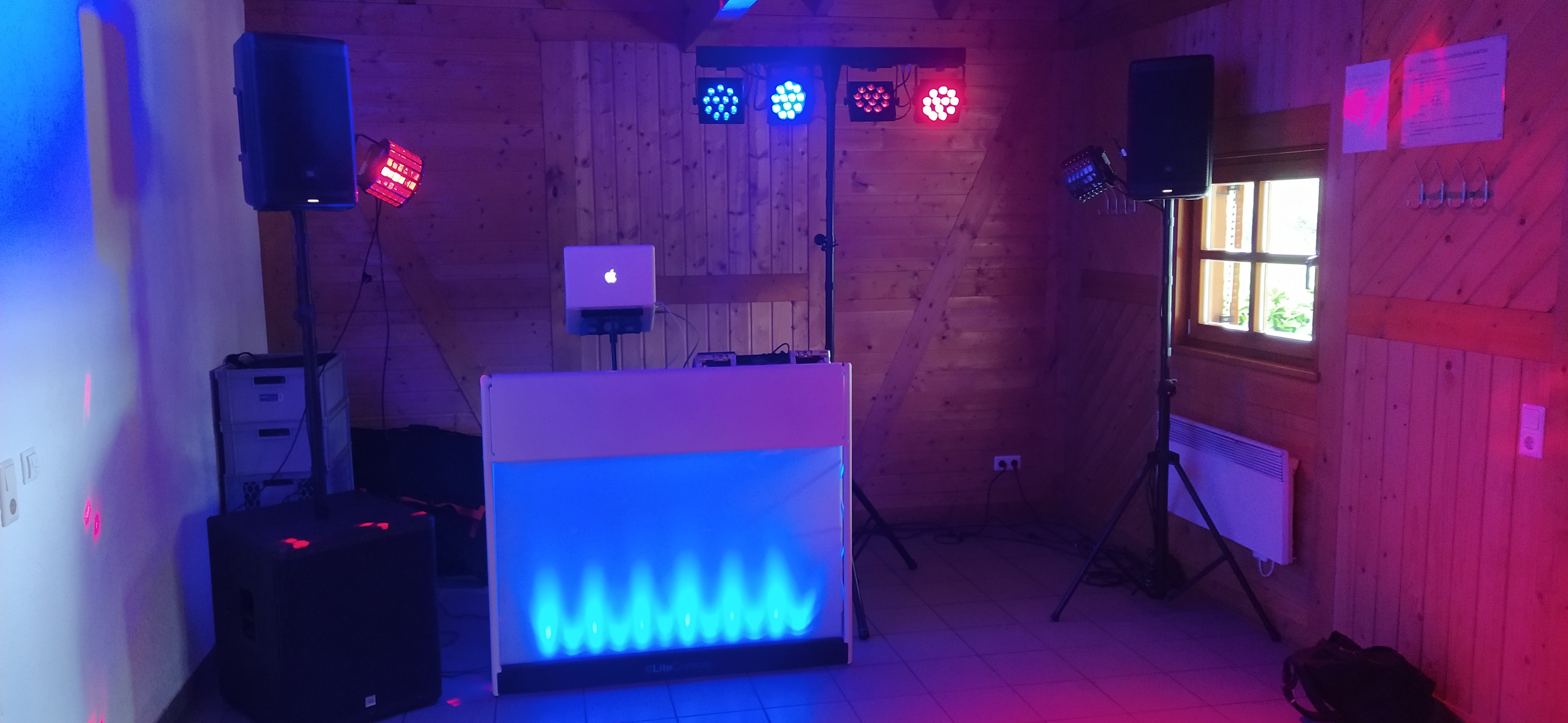 DJ Setup in der Grillhütte Kettig