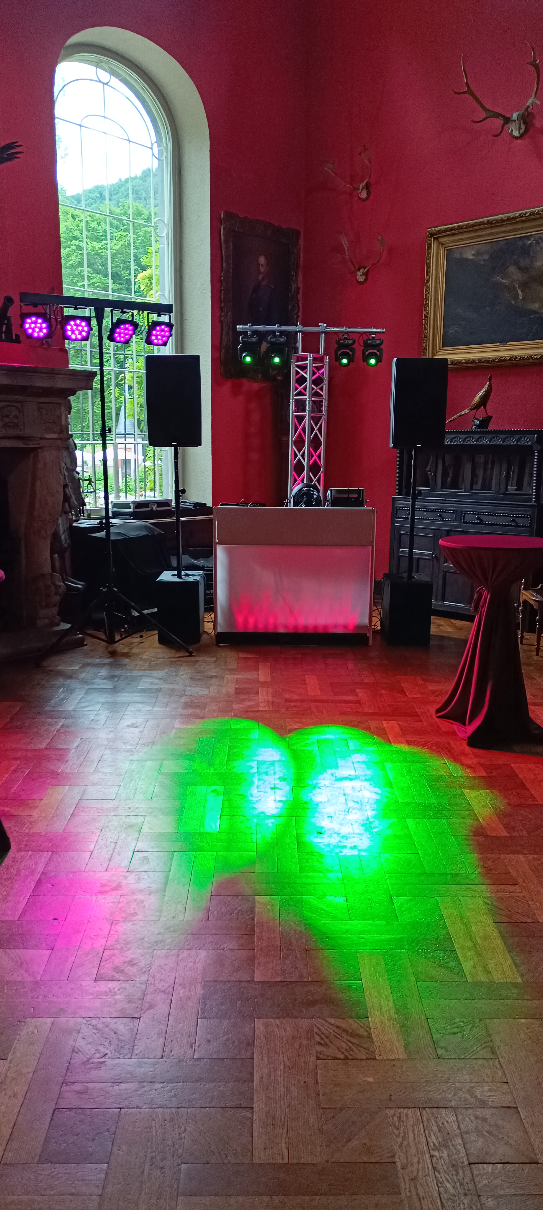 Dj Setup im Schloss Namedy