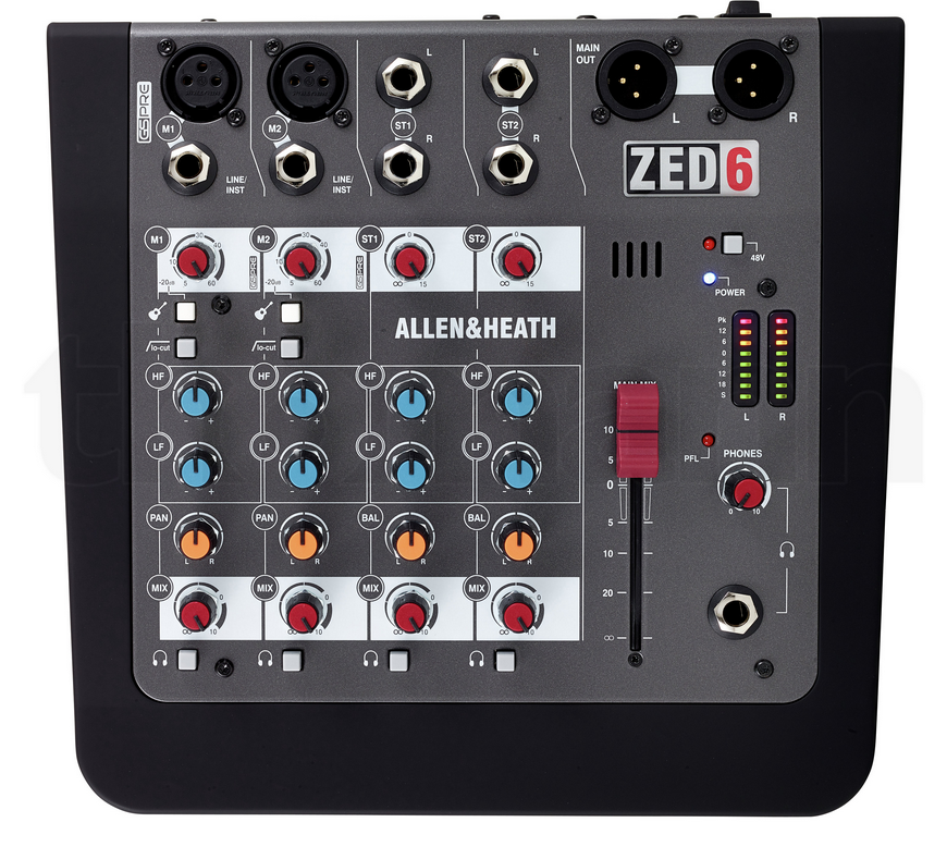 ALLEN & HEATH ZED 6 MIXER – Ansicht 1
