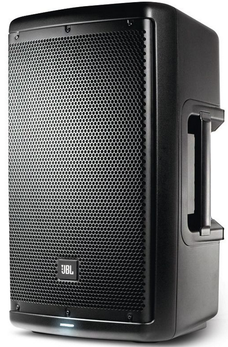 Aktiver Lautsprecher JBL EON 610 mit Stativ – Ansicht 1