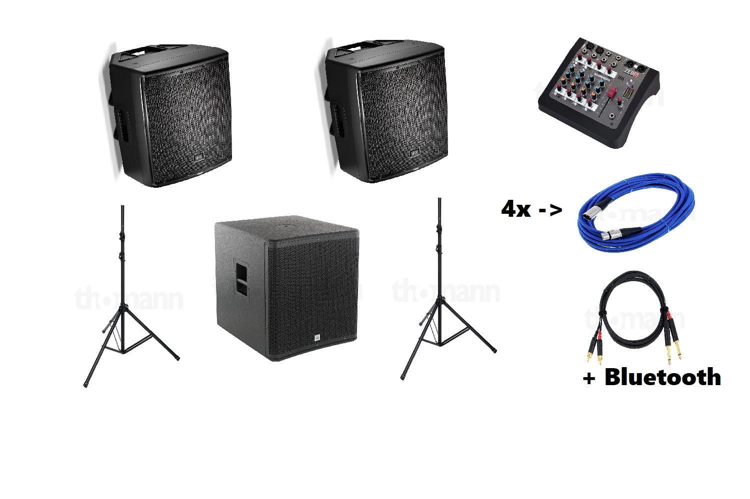 JBL EON 615 Lautsprecher + Subwoofer Bundle